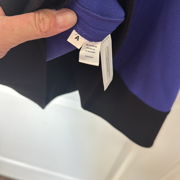 LOFT Women's Blue and Black Dress size 6 - Picture 5 of 6